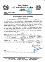 अन्तिम नतिजा प्रकाशन गरिएको सम्बन्धमा ।